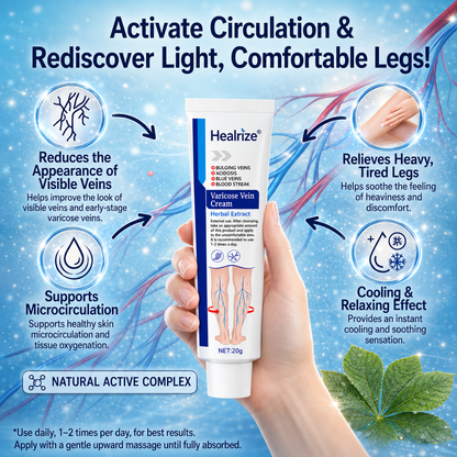 Healrize®Varicose Vein & Circulation Cream – Lighter Legs and Visibly Improved Appearance