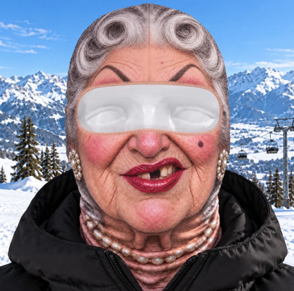 Custom Photo Funny Face Ski Lovers Gifts - Personalized Ski Mask