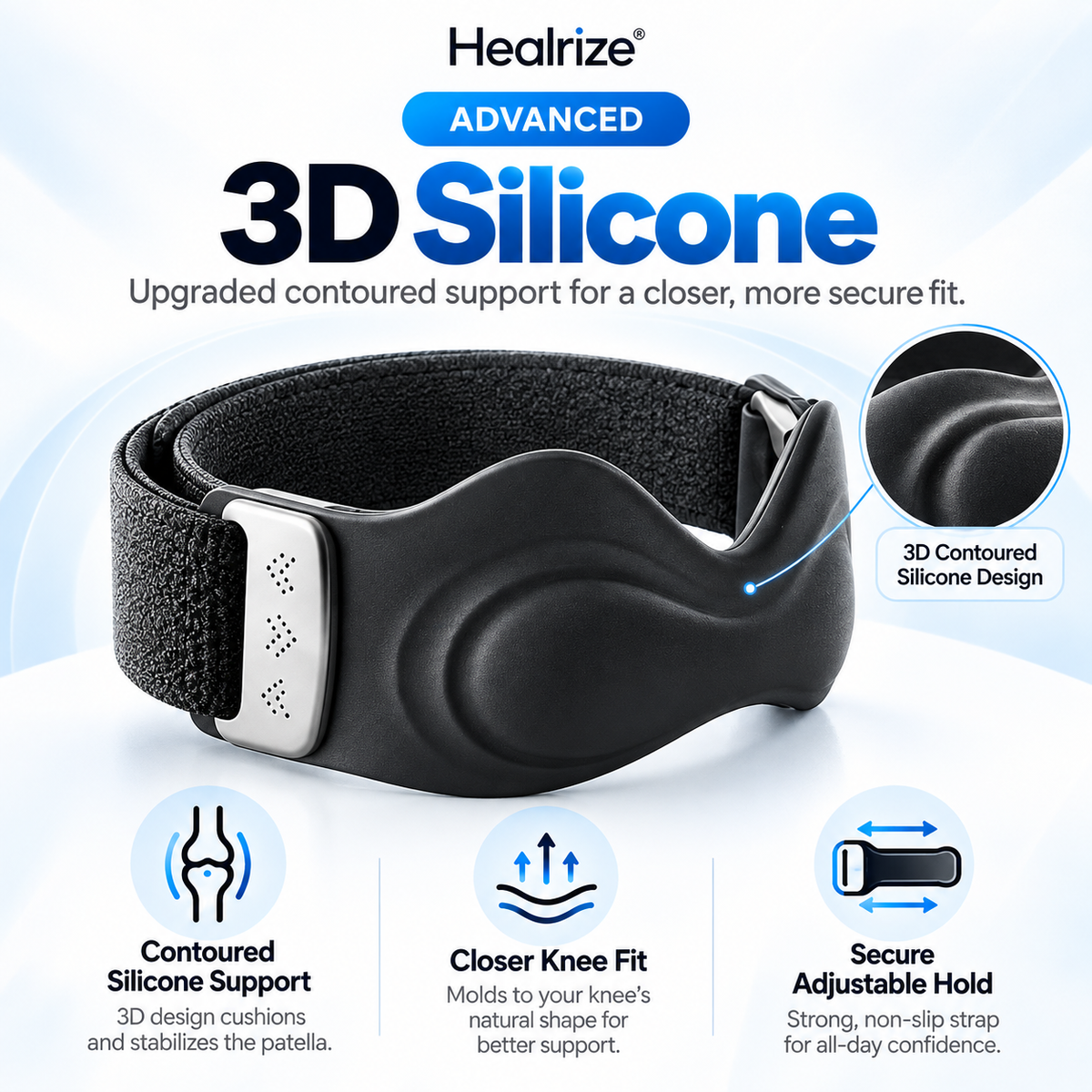 🦵 Healrize® 3D AirFlex Patellar Support Strap | 🎯 Targeted Stability | 🔥 Save Up to 30%