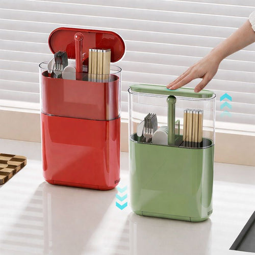 Billhol® Wall-Mounted Lift-Up Utensil Organizer