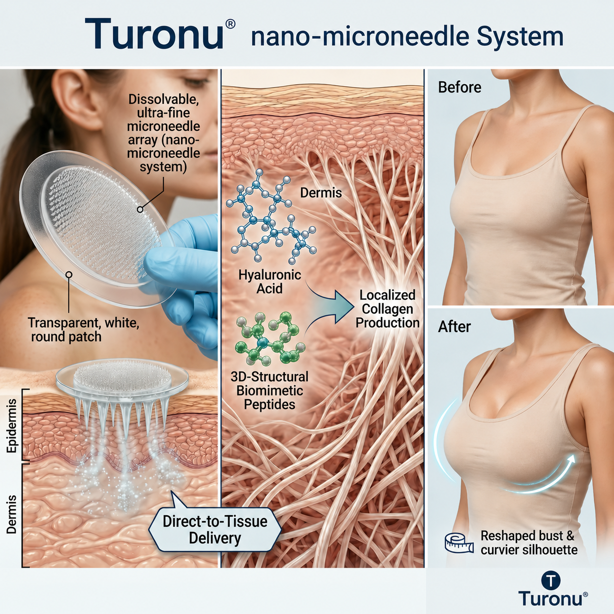 💥Turonu® 👩‍⚕️ Targeted Breast Enhancement Advanced Nano Microneedle Patch💃
