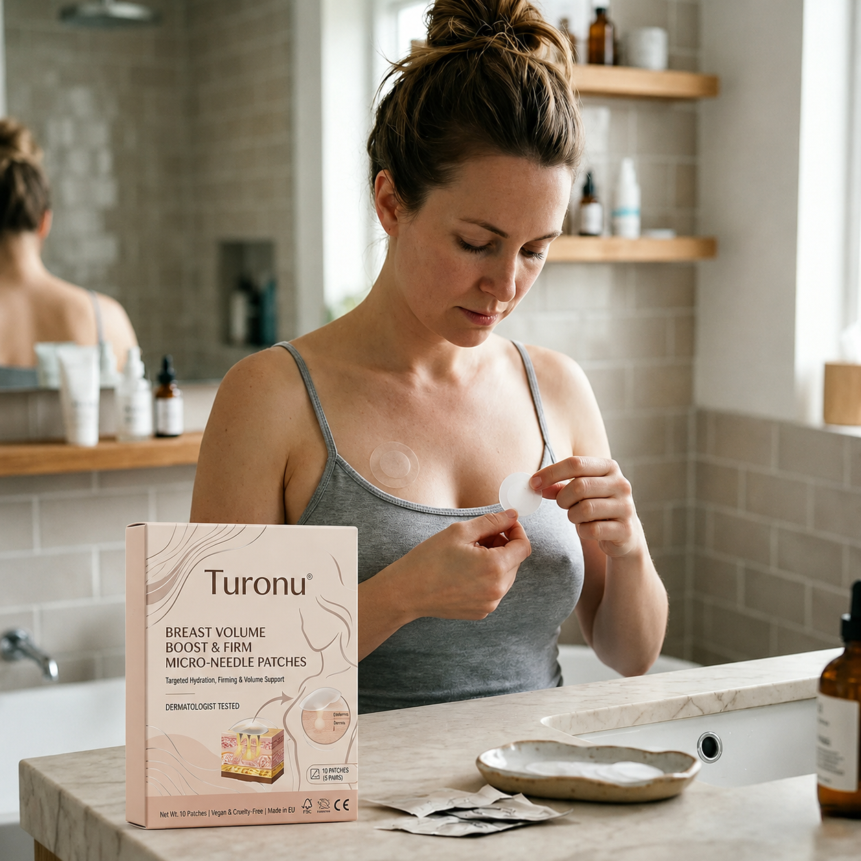💥Turonu® 👩‍⚕️ Targeted Breast Enhancement Advanced Nano Microneedle Patch💃