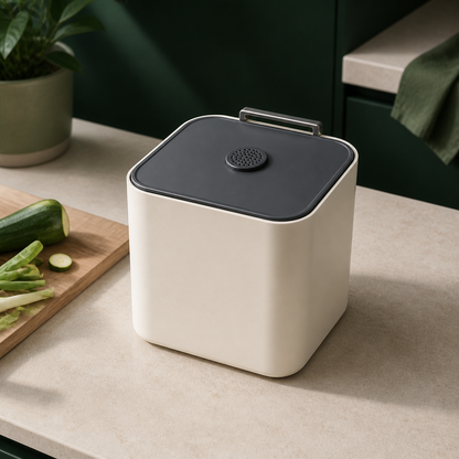 Countertop Compost Bin — in everyday use