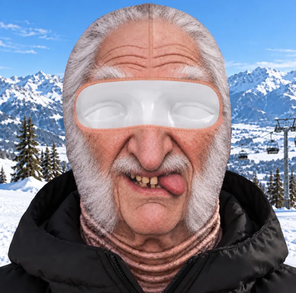 Custom Photo Funny Face Ski Lovers Gifts - Personalized Ski Mask