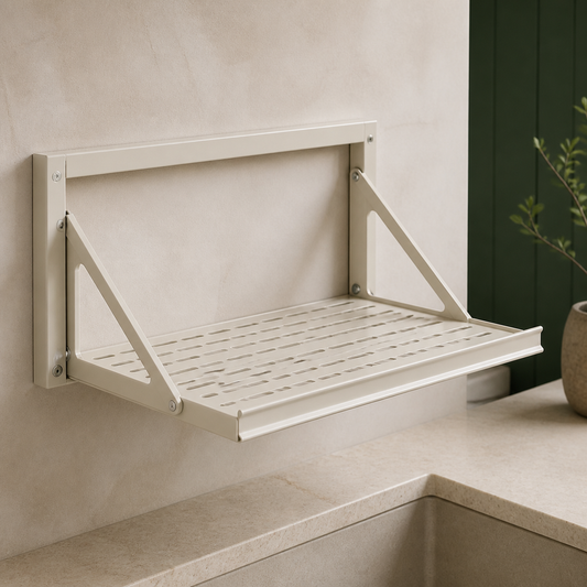 Fold-Down Dish Drying Rack — front product view