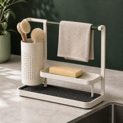 Vertical Sink Organizer — in everyday use